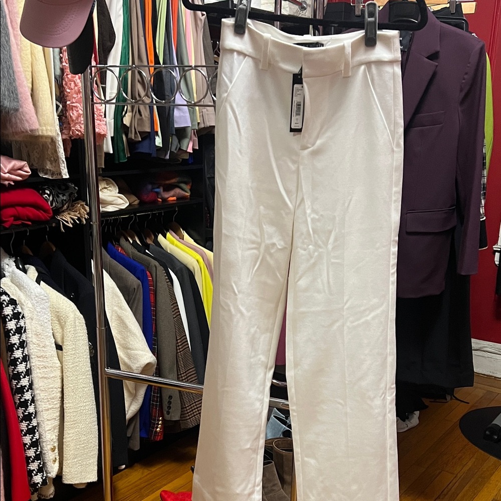 Alice + Olivia White Trousers